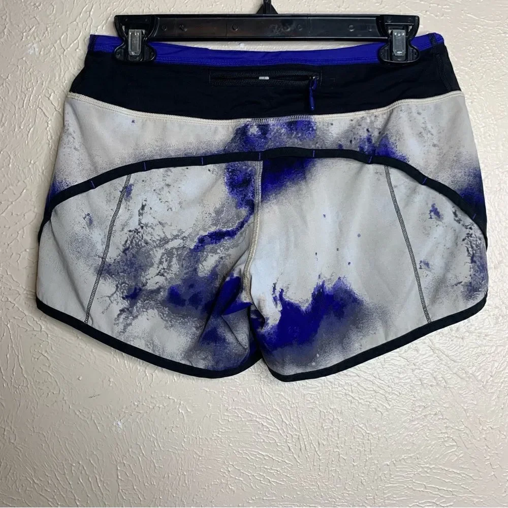 Lululemon turbo run short pigment blue black‎